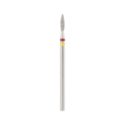 [DBS-243RY.021] DIVINITY Diamond bit "double-flame" red-yellow, L - 10,0 mm., O2,1 mm.