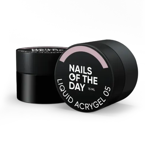 [4826435854003] NAILSOFTHEDAY Liquid Acrygel 05 — dusty pink liquid acrygel of a new formula for nails, 15 ml
