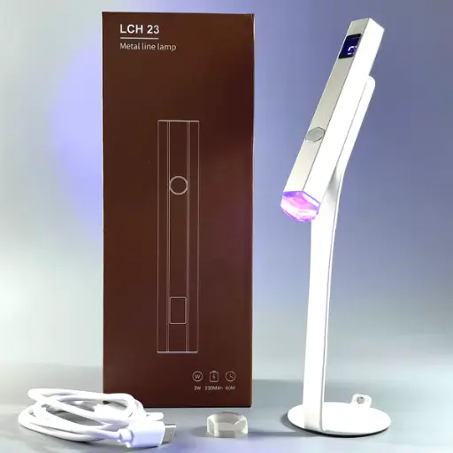 [4827452300009] NAILSOFTHEDAY Metal Line Lamp — a metal flashlight with a stand for upper/lower forms and nails