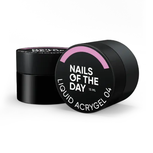 [4826434854004] NAILSOFTHEDAY Liquid Acrygel 04 — pink liquid acrygel of a new formula for nails, 15 ml