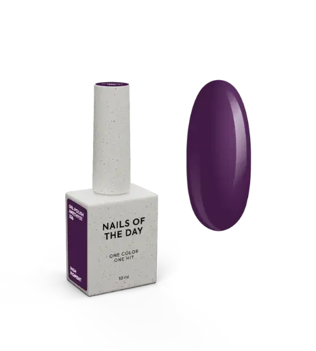 [4827784000004] NAILSOFTHEDAY Gel Polish Amethyst — a deep amethyst-purple shade with full coverage in just one layer. 10 ml.