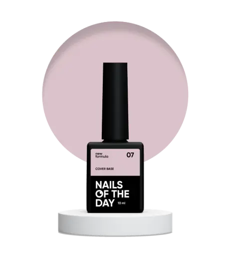 [4821221348001] Nails Of The Day Cover base NEW Formula 07 — translucent powder-pink base coat for nails, 10 ml