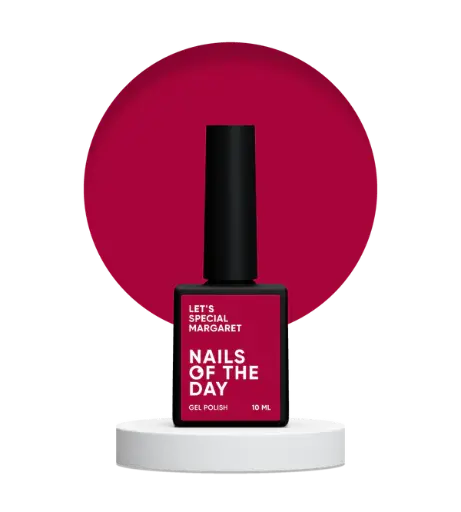 [4826626400002] NAILSOFTHEDAY Let's special Margaret - dark magenta gel nail polish covering one layer, 10 ml 