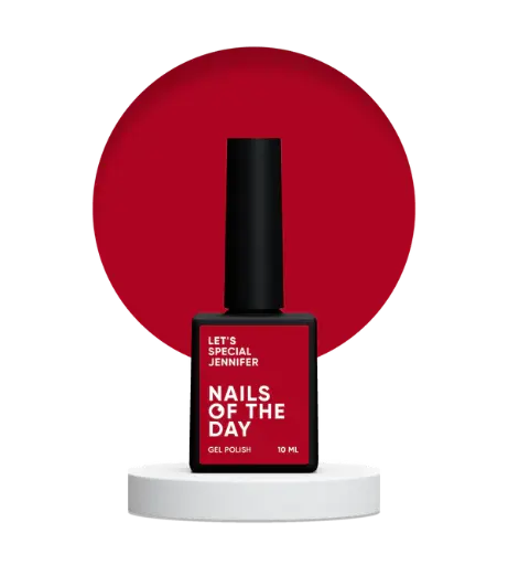 [4823366400002] NAILSOFTHEDAY Let's special Jennifer - dark crimson gel nail polish covering one layer, 10 ml 
