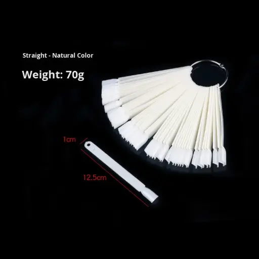 [123456789] Paleta de 50 tips para muestra de colores – tarjeta de colores para manicura con tornillo