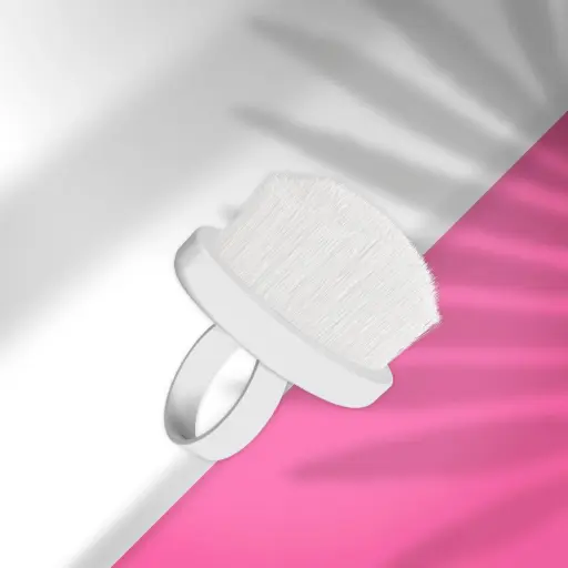 [dbe-03-10-1] Finger ring manicure brush for dust removal EXPERT 03 mini (1 pcs) 