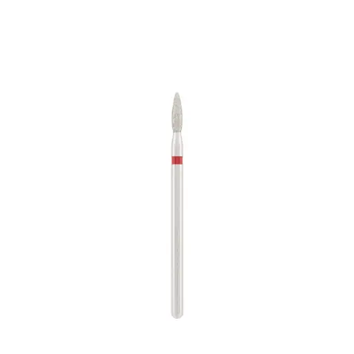 [DBS-243R.021] Diamond Bit “Flame” Safe Red – L 8.0 mm, Ø 2.1 mm
