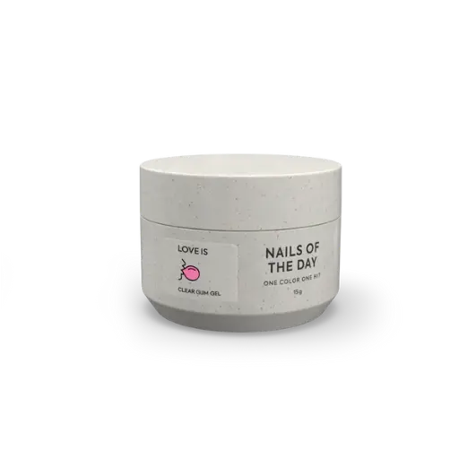 [4820028058007] NAILSOFTHEDAY Love is Clear — transparent gel gum for creating voluminous designs on nails, 15 g