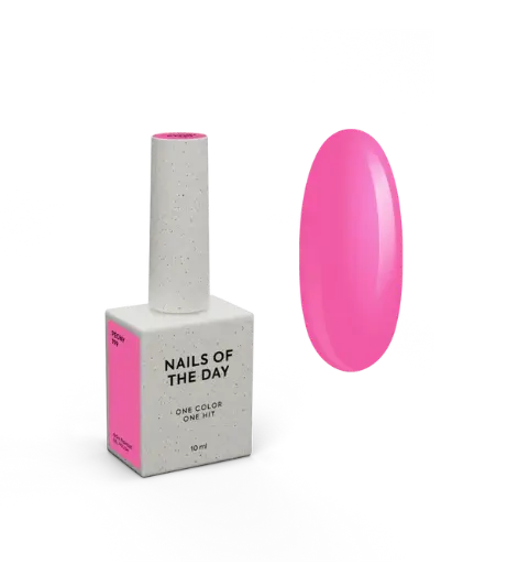 [4820568020007] NAILSOFTHEDAY Gel Polish Peony — warm, rich pink gel polish, offering full coverage in one coat, 10 ml.