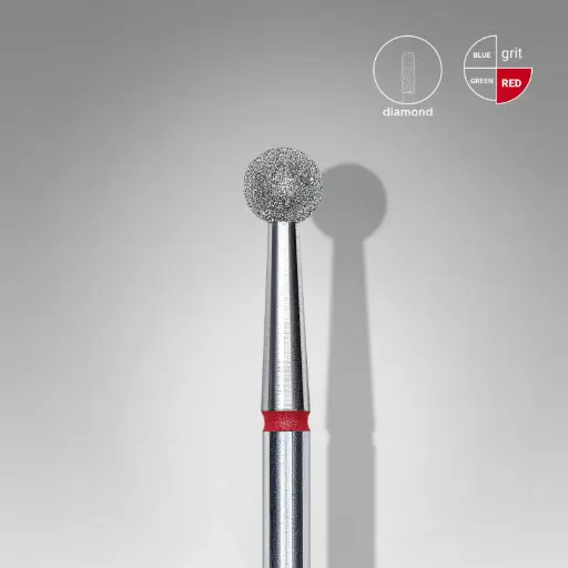 [FA01R040] STALEKS EXPERT Fresa de diamantes «Bola» roja, diámetro 4 mm