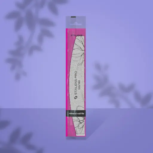 [NFE-40-100/180] STALEKS EXPERT 40 Lima de uñas mineral media luna, grano 100/180