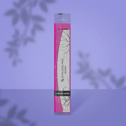 [NFE-40-180/240] TALEKS EXPERT 40 Lima de uñas mineral media luna, grano 180/240