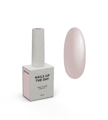 [4826420947000] Nailsoftheday Cover base NEW Formula 11 — semi-transparent gentle nude camouflage base coat for nails, 10 ml