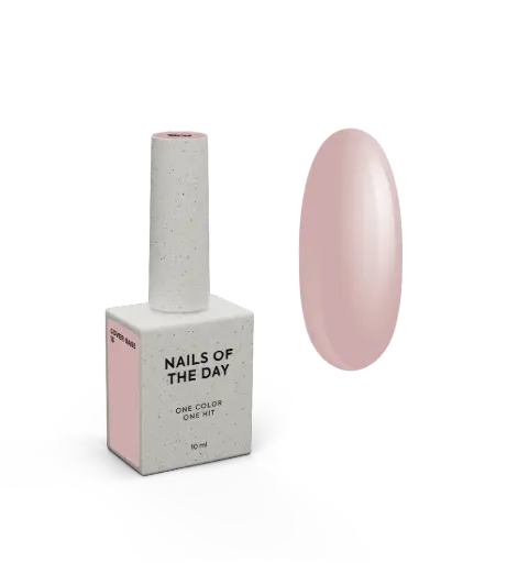 [4826420954008] Nailsoftheday Cover base NEW Formula 15 — natural nude camouflage base coat for nails, 10 ml