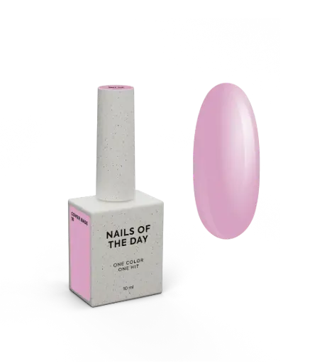 [4821822000001] Nailsoftheday Cover base NEW Formula 18 — pink camouflage base coat for nails, 10 ml
