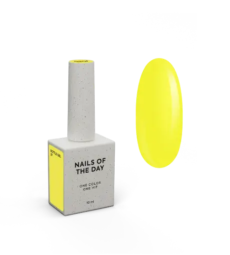 [4828741695004] NAILSOFTHEDAY Bottle Gel 27 – gel ultraresistente amarillo neón para el refuerzo de uñas, 10 ml