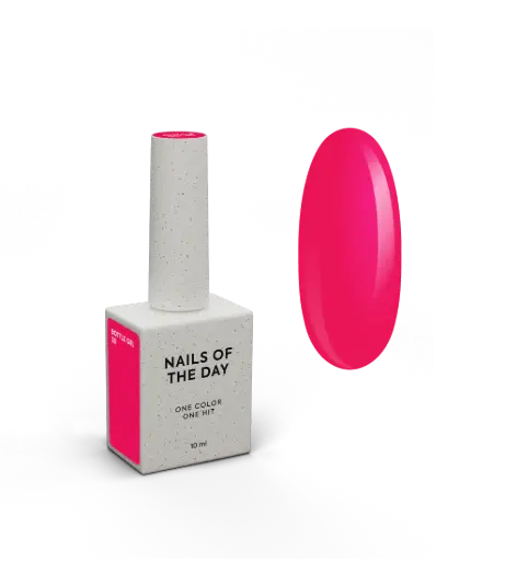 [4828741698005] NAILSOFTHEDAY Bottle Gel 30 – gel ultraresistente frambuesa neón para el refuerzo de uñas, 10 ml