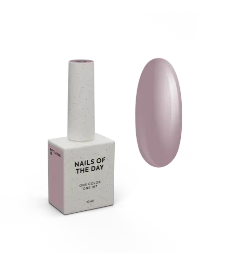 [4823325000007] NAILSOFTHEDAY Bottle Gel 35 – gel ultraresistente lila empolvado para el refuerzo de uñas, 10 ml