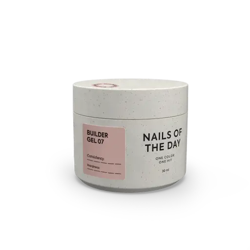 [4823698200004] NAILSOFTHEDAY Builder Gel 07 — gel marrón para extensiones de uñas, 30 ml