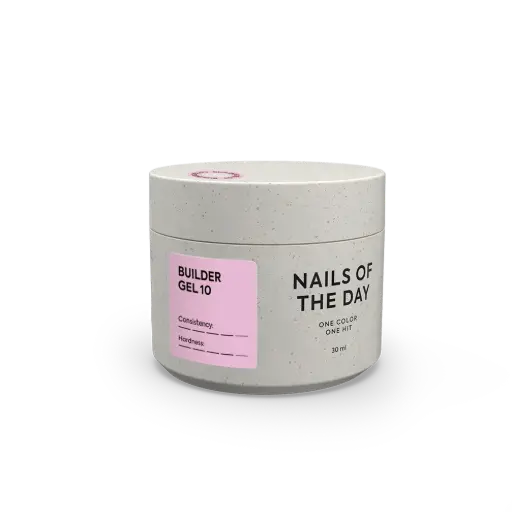 [5906449144754] NAILSOFTHEDAY Builder Gel 10 — gel rosa para extensiones de uñas, 30 ml