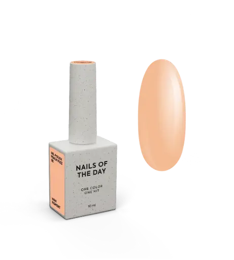 [4826699000000] NAILSOFTHEDAY Let's Special Peach Fuzz: esmalte esemipermanente suave color melocotón para cubrir uñas en una capa, 10 ml