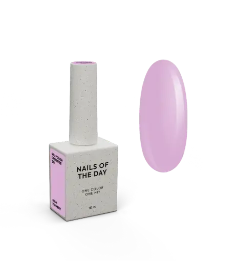 [4823314510005] NAILSOFTHEDAY Gel Polish Cashmere — esmalte semipermanente lila pastel con cobertura en una capa, 10 ml