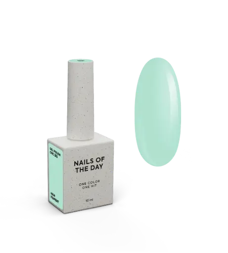 [4823314520004] NAILSOFTHEDAY Gel Polish Chic — esmalte semipermanente turquesa pastel con cobertura en una capa, 10 ml