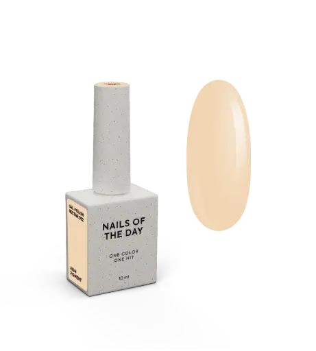[4823314540002] NAILSOFTHEDAY Gel Polish Nectar — esmalte semipermanente melocotón pastel con cobertura en una capa, 10 ml