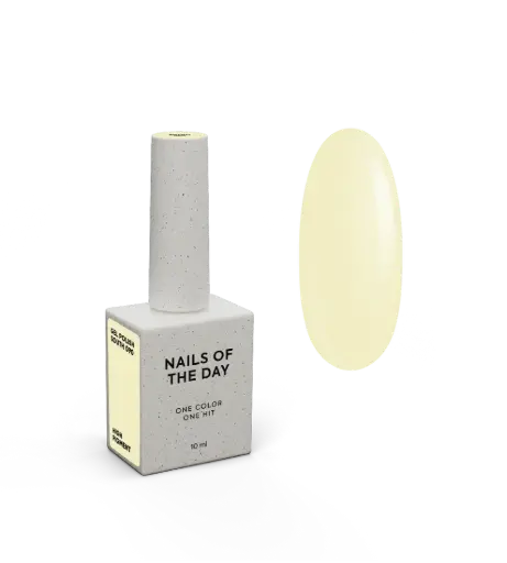 [4823314560000] NAILSOFTHEDAY Gel Polish South — esmalte semipermanente amarillo pastel con cobertura en una capa, 10 ml
