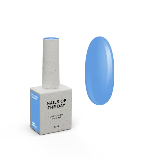 [4823321570009] NAILSOFTHEDAY Summer 2026 Gel Polish Wave 307 — blue gel polish with one-coat coverage, 10 ml