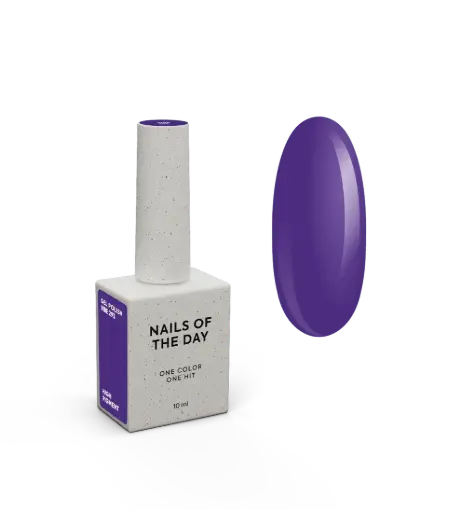 [4823321560000] NAILSOFTHEDAY Summer 2026 Gel Polish Vibe 293 — bright purple gel polish with one-coat coverage, 10 ml